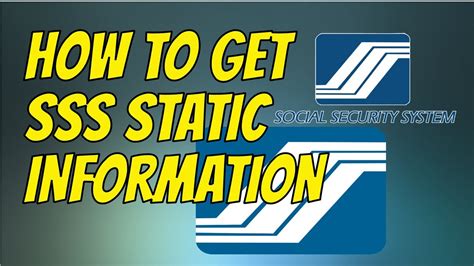how to get sss static information|How to Get SSS Static Information from SSS Website.